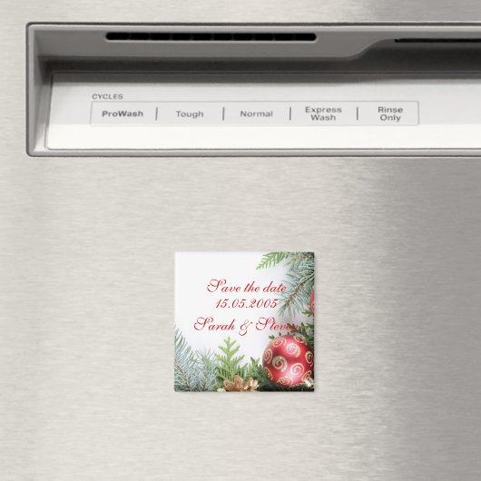 ラグジュアリーエレガント・クリスマス・ウィンター マグネット (インサイチュ (食洗機))