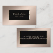 ラグジュアリーエレガント、スタイリッシュプロフェッショナル 名刺 (正面/裏面)