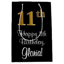 ラグジュアリーエレガント、フェイク金ゴールドルック11誕生日