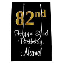 ラグジュアリーエレガント、フェイク金ゴールドルック82nd誕生日