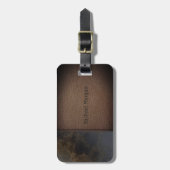 ラグジュアリーエレガント、リーザルックパーソナライズされた- ラゲッジタグ (正面縦)