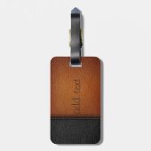 ラグジュアリーエレガント,リーザルック,ゾウ,ペイズリー ラゲッジタグ (裏面縦)