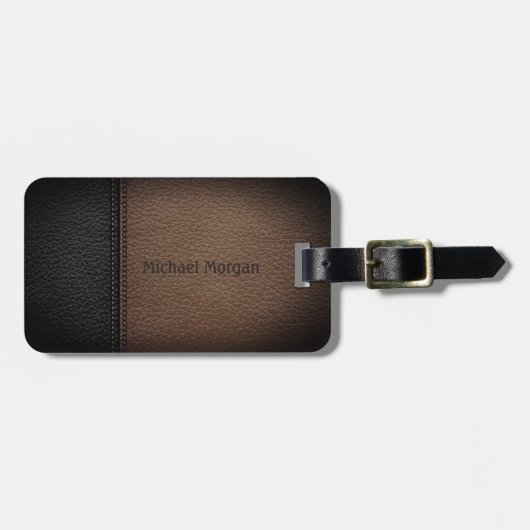 ラグジュアリーエレガント、リーザルック ラゲッジタグ (正面横)