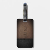 ラグジュアリーエレガント、リーザルック ラゲッジタグ (裏面縦)