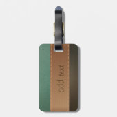 ラグジュアリーエレガント,レトロストライプの，リーザルック ラゲッジタグ (裏面縦)