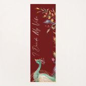 ラグジュアリーエレガントIが私のビービーピーコックレッドを決定 ヨガマット (正面)