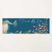 ラグジュアリーエレガントIは私のヴィービーピーコックブルーを決定 ヨガマット (正面(横))