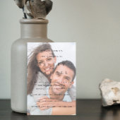 ラグジュアリーエレガントVellum 2フォト白黒結婚ズ 招待状