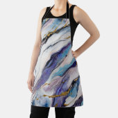 ラグジュアリーエーゲ金ゴールドマーブルウェーブ エプロン (インサイチュ)