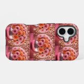 ラグジュアリーオレンジの花 iPhone 16ケース (裏面横)