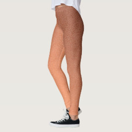 ラグジュアリーオレンジシルバーレギンス レギンス