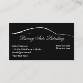 ラグジュアリーオートディテリングシンプル 名刺 (正面)