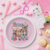 ラグジュアリーカジノバチェロレッテガールズイラストレーション ペーパープレート (パーティー)