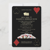 ラグジュアリーカジノベガストランプのポーカーハッピーエバーアフター 招待状 (正面)