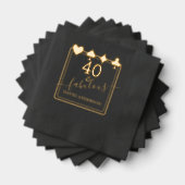 ラグジュアリーカジノベガス40アンドファブラス誕生日 箔ナプキン (インサイチュ (積み重ね))