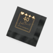 ラグジュアリーカジノベガス40アンドファブラス誕生日 箔ナプキン (左)