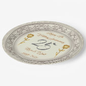 ラグジュアリーカスタマイズハップシルバー25周年記念 ペーパープレート (アングル)