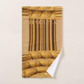 ラグジュアリーカスタムアフリカンキリンプリントアメージングストライプ バスタオルセット (ハンドタオル)