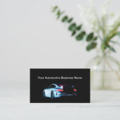 ラグジュアリーカッコいいスポーツカーテーマ名刺 名刺 (スタンド正面)