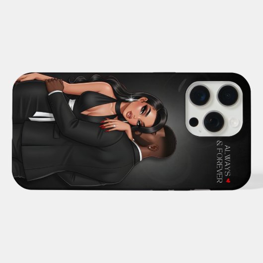 ラグジュアリーカップルフォンケース iPhoneケース (裏面横)