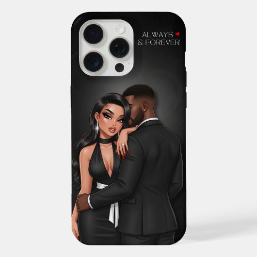 ラグジュアリーカップルフォンケース iPhoneケース (裏面)