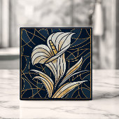 ラグジュアリーカラリリーパールアンド金ゴールド タイル