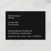 ラグジュアリーガレージドアサービス 名刺 (裏面)