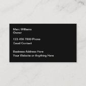 ラグジュアリーガレージドアズビジネスカードデザイン 名刺 (裏面)