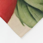 ラグジュアリーガーデンのフルーツと花イタリアン付き フリースブランケット (角)