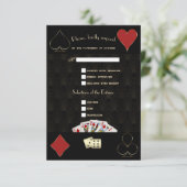 ラグジュアリーギャツビーカジノベガストランプのポーカー結婚ズ 出欠カード (スタンド正面)