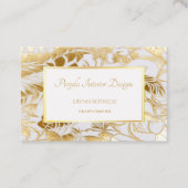 ラグジュアリーギルド金ゴールドモンスターリーフデザインカスタム 名刺 (正面)