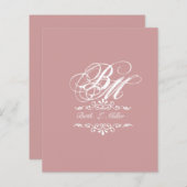 ラグジュアリークラシックエレガントな追跡モノグラム (正面/裏面)