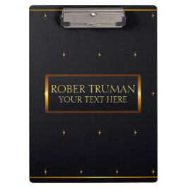 ラグジュアリークラシーダークブルー金ゴールド クリップボード
