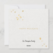 ラグジュアリークリスマスツリーゴールデンハート シーズンカード (裏面)