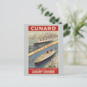 ラグジュアリークルーズはヨーロッパを全アメリカに旅行 ポストカード (スタンド正面)