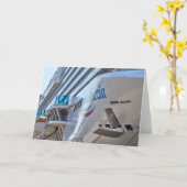 ラグジュアリークルーズ船 カード (黄色い花)