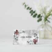 ラグジュアリークールシルバーマーブル名刺 名刺 (スタンド正面)