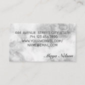 ラグジュアリークールシルバーマーブル名刺 名刺 (裏面)