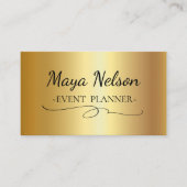 ラグジュアリークール金ゴールドスパークリビジネスカード 名刺 (正面)