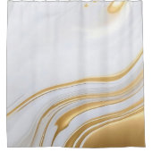 ラグジュアリーグライド金大理石 シャワーカーテン (正面)