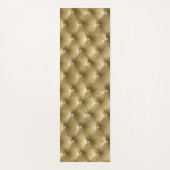 ラグジュアリーグラムウォーム金ゴールドフェイクベルベット ヨガマット (正面)