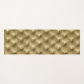 ラグジュアリーグラムウォーム金ゴールドフェイクベルベット ヨガマット (正面(横))