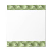 ラグジュアリーグラムガーリーセージ緑ベフェイクルベット ノートパッド (正面)