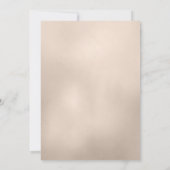 ラグジュアリーグラムコーラル金ゴールドフローラリタイアメントパーティー 招待状 (裏面)