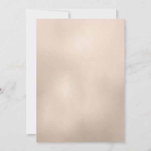 ラグジュアリーグラムコーラル金ゴールドフローラリタイアメントパーティー 招待状 (裏面)