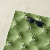 ラグジュアリーグラムセージグリーンベフェイクルベット ビーチタオル (インサイチュ)