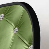 ラグジュアリーグラムセージグリーンベフェイクルベット ピックルボールラケット (左詳細)