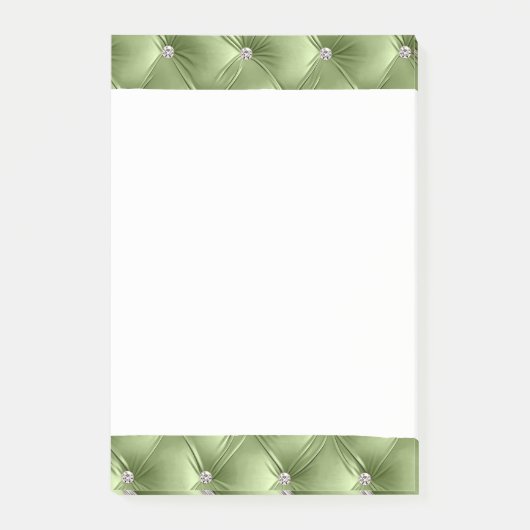 ラグジュアリーグラムセージグリーンベフェイクルベット ポストイット (正面)