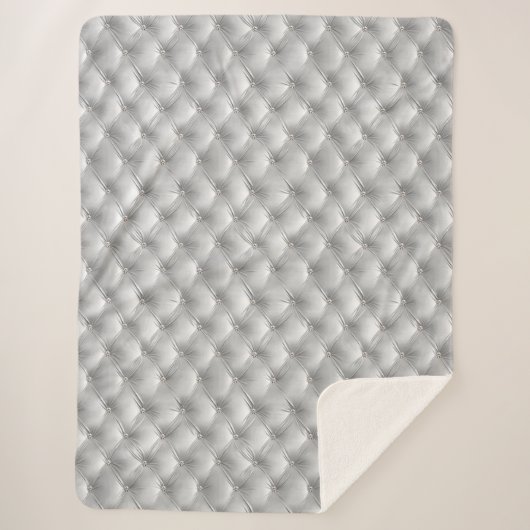 ラグジュアリーグラムソフトグレーベフェイクルベット シェルパブランケット (正面)