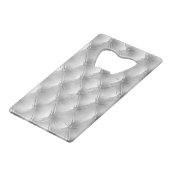 ラグジュアリーグラムソフトグレーベルベフェイクットクリスマス クレジットカード栓抜き (正面アングル)